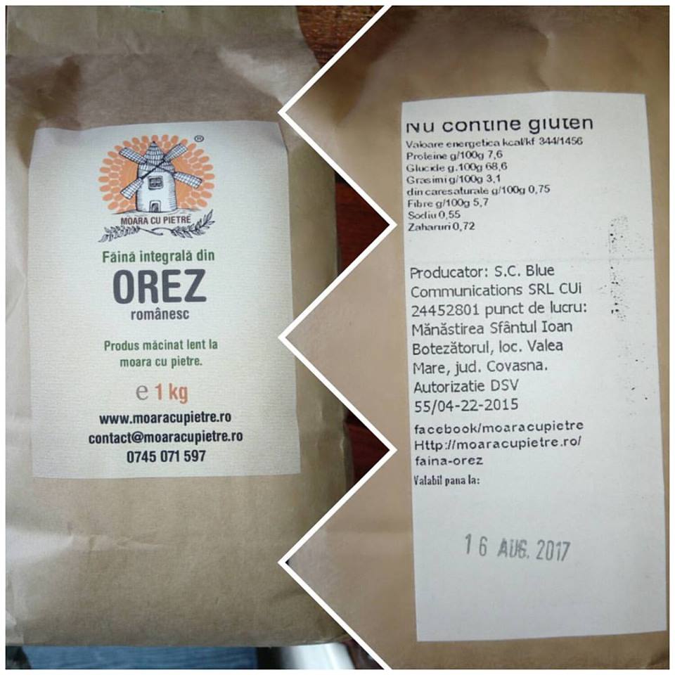 faina de orez pentru biscuiti de orez cu ciocolata