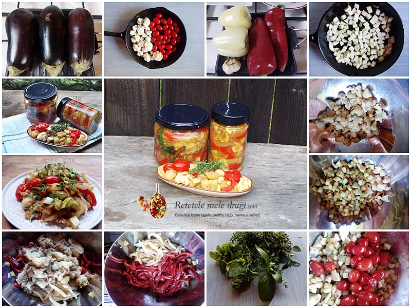 Salata de legume coapte la borcan pentru iarna 1