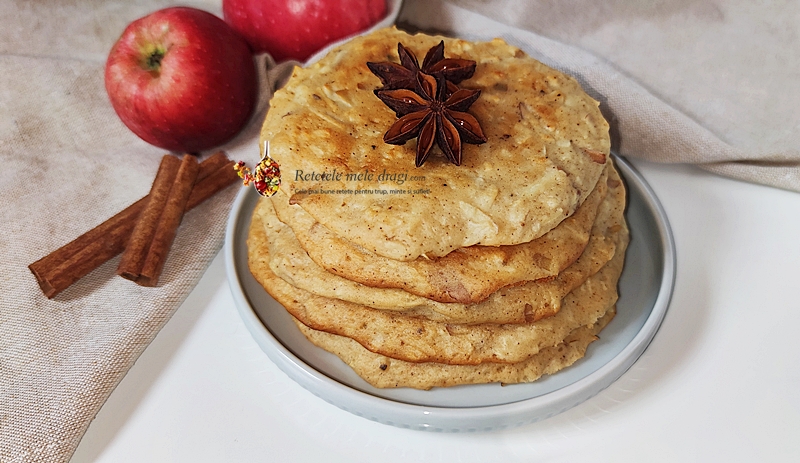 pancakes cu mere la cuptor 1