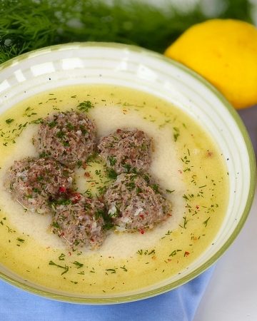 Ciorba de perisoare a la grec