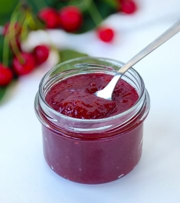 gem de visine cu vanilie